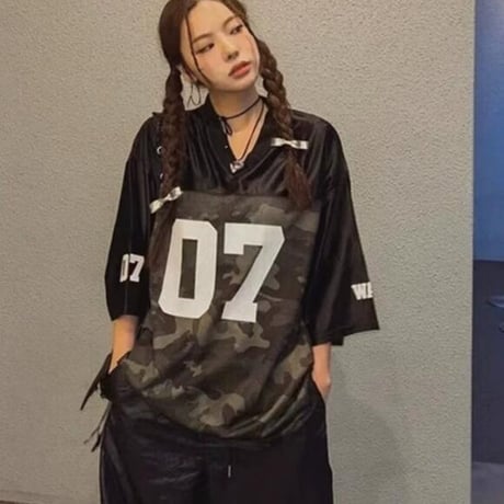 Tシャツ 半袖 男女兼用 プリント入 冷感 Ｖネック #3