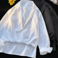 トップス シャツ 長袖  レイヤード 速乾 冷感 ブラウス7