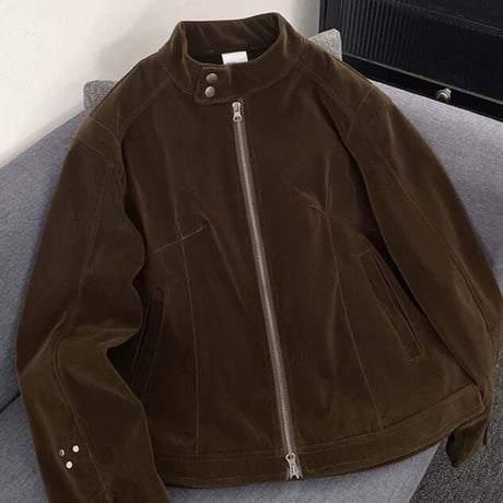 秋冬トップス メンズ   ジャケット アウター 上着 スエード レトロ風19