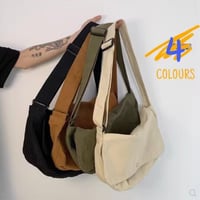 ファッション メンズ ユニセックス ショルダーバッグ ズック