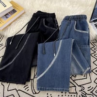 秋冬ボトムス ズボン パンツ   ワイドパンツ  デニム ジーンズ17