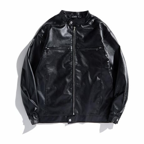 アメリカン風 ジャケット PU  アウター ライダースジャケット 春秋 メンズ31