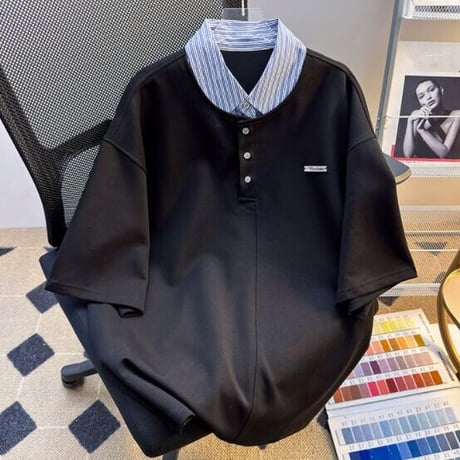 トップス メンズ Tシャツ 半袖 アメカジ ブラウス ポロシャツ #31