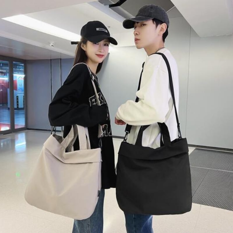ユニセックス ショルダーバッグ ハンドバッグ 斜め掛け ナイロン
