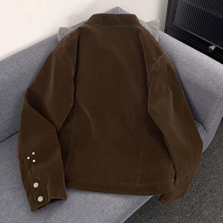 秋冬トップス メンズ   ジャケット アウター 上着 スエード レトロ風19