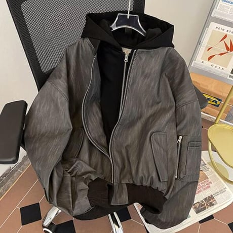 メンズ トップス アウター ジャケット ブルゾン 上着 レイヤード #29