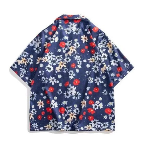 アロハシャツ カジュアルシャツ 半袖 夏 花柄 メンズトップス18