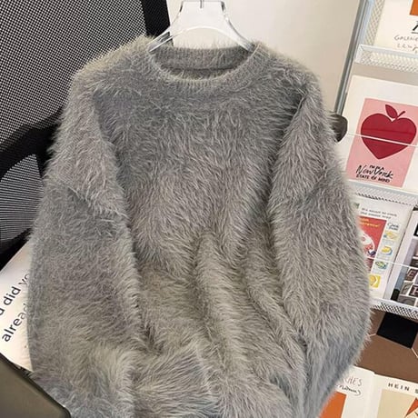 秋冬トップス セーター ニット クルーネック メンズ レトロ16