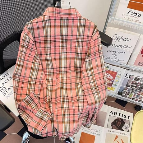 トップス シャツ カジュアルシャツ 長袖 チェック柄 ヴィンテージ風 メンズ18