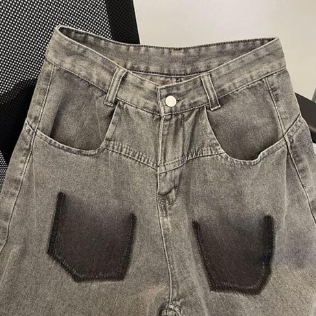 秋冬ボトムス ズボン パンツ   ワイドパンツ  デニム ジーンズ8