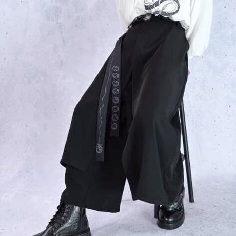 メンズ ボトムス ズボン パンツ ワイドパンツ  暗黒系23