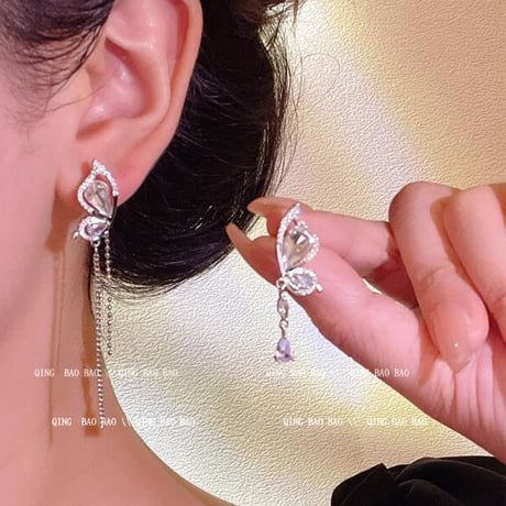 ファッション アクセサリー レディース イヤリング ピアス お洒落 蝶