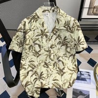 アロハシャツ カジュアルシャツ 半袖 夏 プリント リゾート向け メンズトップス14