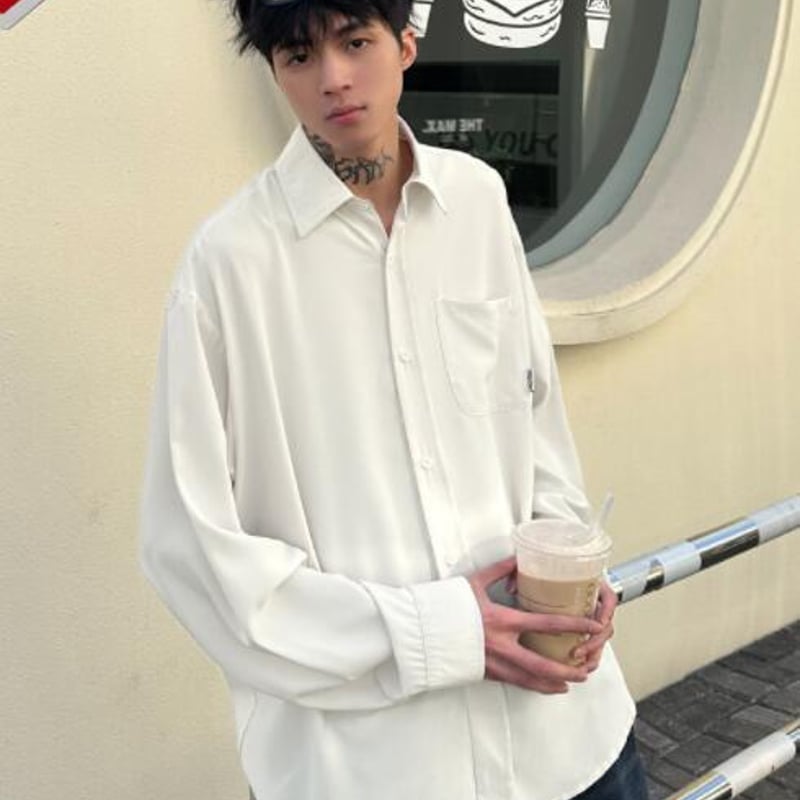 メンズ トップス シャツ 長袖 ユニセックス カジュアルシャツ | FRY