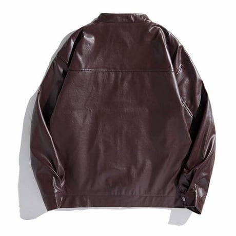 アメリカン風 ジャケット PU  アウター ライダースジャケット 春秋 メンズ31