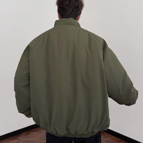 秋冬トップス メンズ ジャケット アウター 中綿 防寒 ジップアップ25
