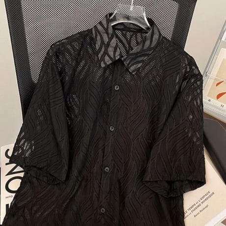 30メンズ トップス シャツ カジュアルシャツ 半袖 夏 シースルー