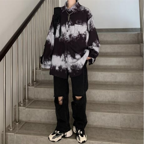 秋 メンズ トップス ファッション 長袖 シャツ カジュアルスタイル