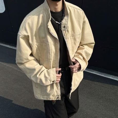 トップス メンズ アウター 上着 ジャケット 春秋 立ち襟 #35