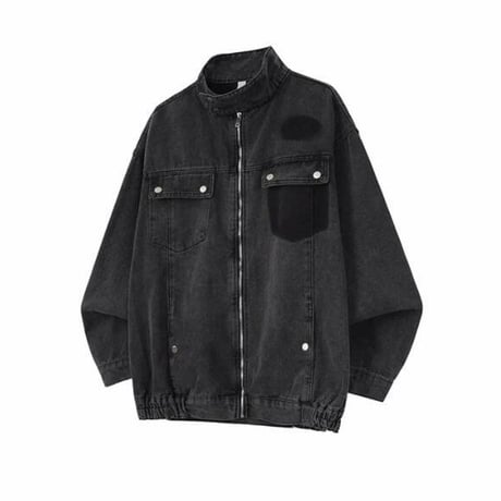 秋冬トップス メンズ ジャケットGジャン デニム 立ち襟 アメリカン風31