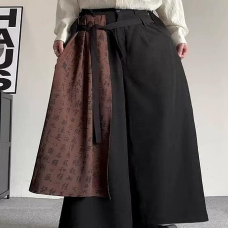 メンズ ボトムス ズボン パンツ ワイドパンツ  暗黒系22