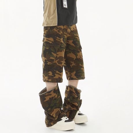 ズボン カーゴパンツ アメリカン風 ワイドパンツ  ショーツ 2WAY6