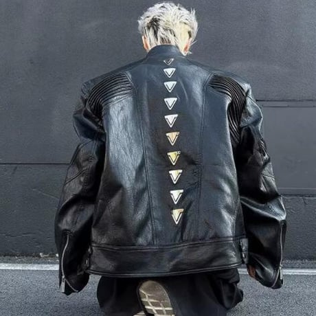 トップス メンズ アウター ジャケット PUジャケット ライダースジャケット5