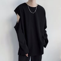 Tシャツ 長袖 ベアトップ クルーネックゆったり40