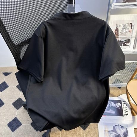 トップス メンズ Tシャツ 半袖 アメカジ 立ち襟 #14