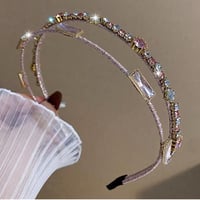 ヘアアクセサリー ヘアアレンジ ヘアバンド カチューシャ 洗顔用バンド ストーン きらきら