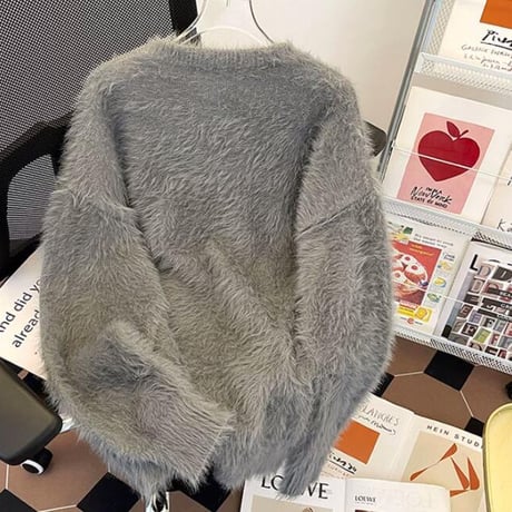 秋冬トップス セーター ニット クルーネック メンズ レトロ16