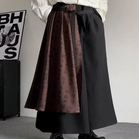 メンズ ボトムス ズボン パンツ ワイドパンツ  暗黒系22
