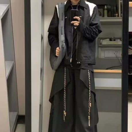 ボトムス メンズ ズボン パンツ ワイドパンツ シャツ 暗黒系9