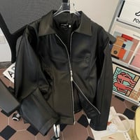 トップス アウター 上着 フェイクレザー ジャケット ライダースジャケット #36