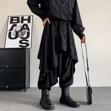 メンズ ボトムス ズボン パンツ ワイドパンツ  暗黒系18