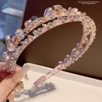 ヘアアクセサリー ヘアアレンジ ヘアバンド カチューシャ 洗顔用バンド ストーン ビース きらきら