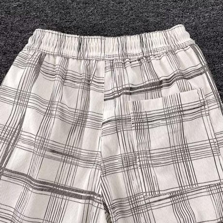 メンズ ボトムス ズボン パンツ  ワイドパンツ チェック柄42