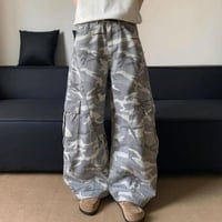 ズボン デニム アメリカン風 ワイドパンツ ジーンズ メンズ3
