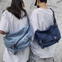 ショルダーバッグ ハンドバッグ デニム ボディバッグ  ヴィンテージ ユニセックス