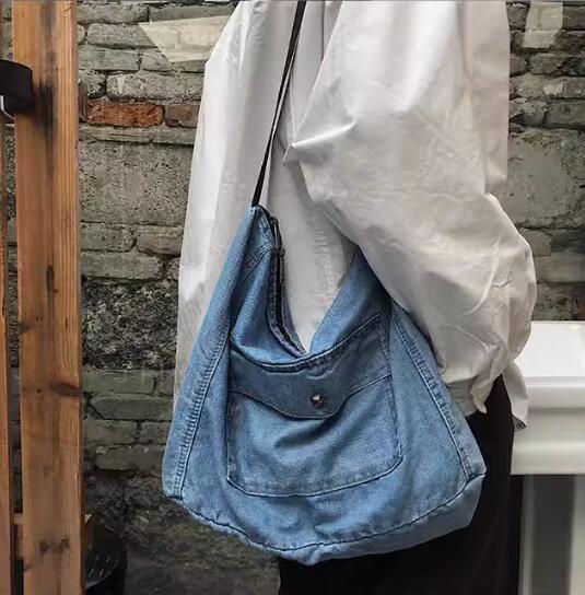 デニムリメイクショルダーバッグ　❤️男前　男女兼用 楽天市場】ショルダーバッグ デニム レディース メンズ 男女兼用