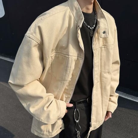 トップス メンズ アウター 上着 ジャケット 春秋 立ち襟 #35