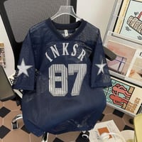 Ｔシャツ 半袖 ブラウス ｖネック メッシュ メンズトップス38