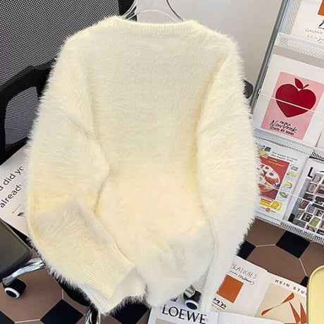 秋冬トップス セーター ニット クルーネック メンズ レトロ16