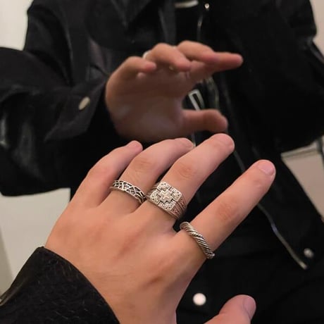 ファッション ユニセックス メンズ 指輪 飾り