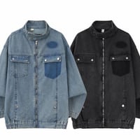 秋冬トップス メンズ ジャケットGジャン デニム 立ち襟 アメリカン風31