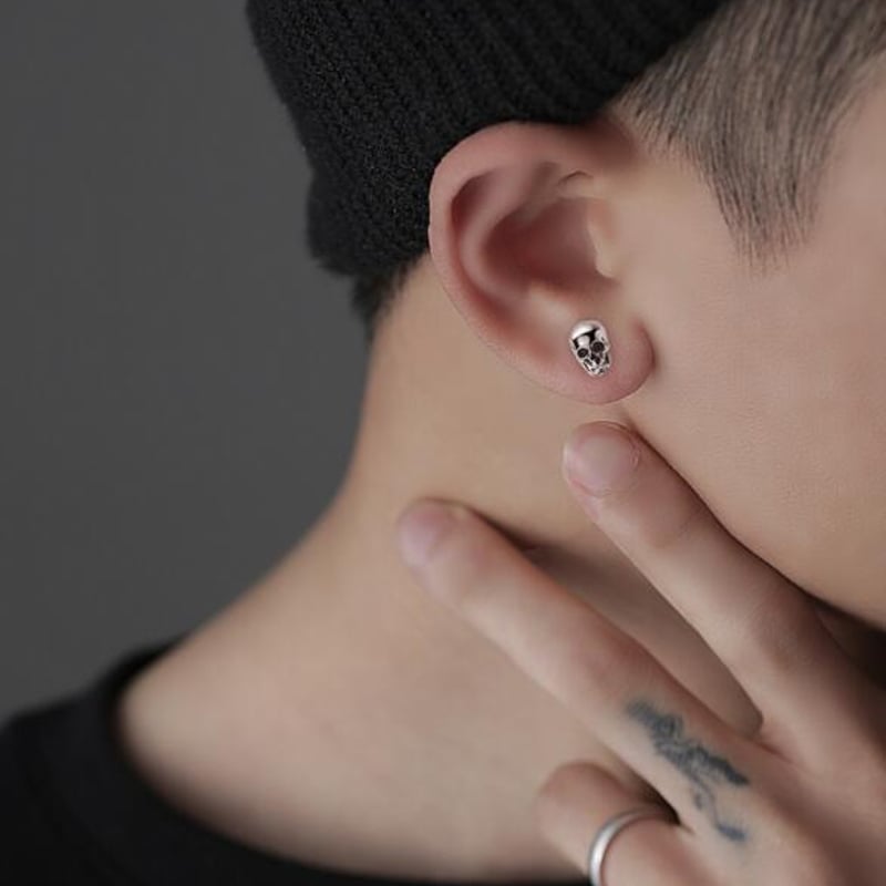 ファッション メンズイヤリング ピアス スカル 髑髏