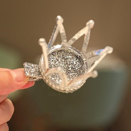 ヘアアクセサリー 女の子 ヘアピン ロリータスタイル かわいい王冠 バレッタ ヘアクリップ 髪留め