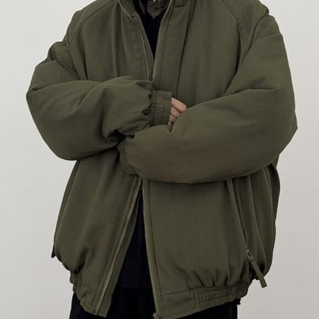 秋冬トップス メンズ ジャケット アウター 中綿 防寒 ジップアップ25