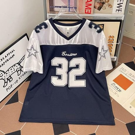 Tシャツ 半袖 Ｖネック メッシュ 切り替え プリント メンズトップス33