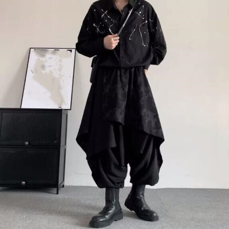 メンズ ボトムス ズボン パンツ ワイドパンツ  暗黒系18